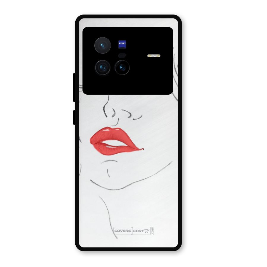 Classy Girl Metal Back Case for Vivo X80