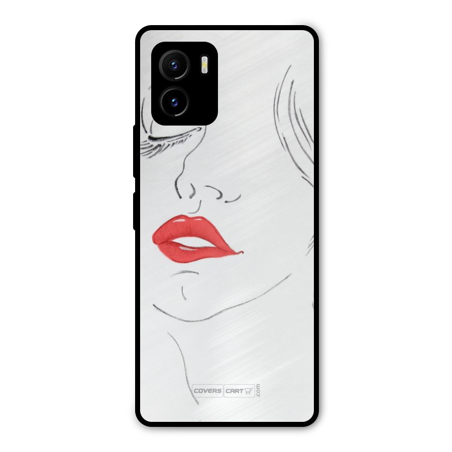 Classy Girl Metal Back Case for Vivo Y15s
