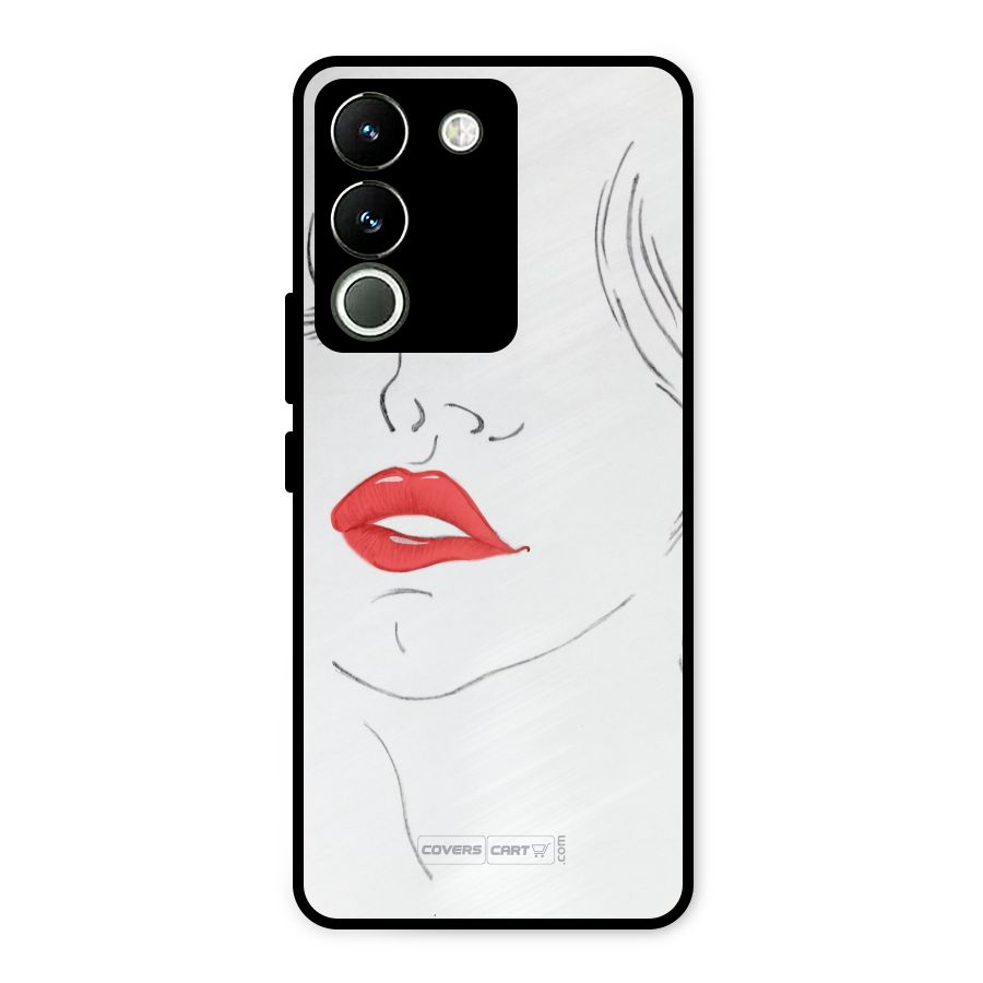 Classy Girl Metal Back Case for Vivo Y200