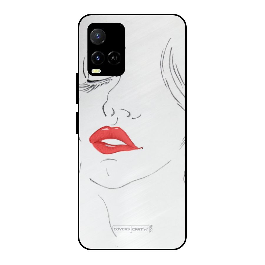 Classy Girl Metal Back Case for Vivo Y21