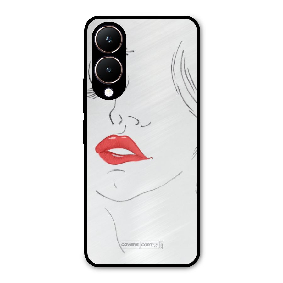 Classy Girl Metal Back Case for Vivo Y28