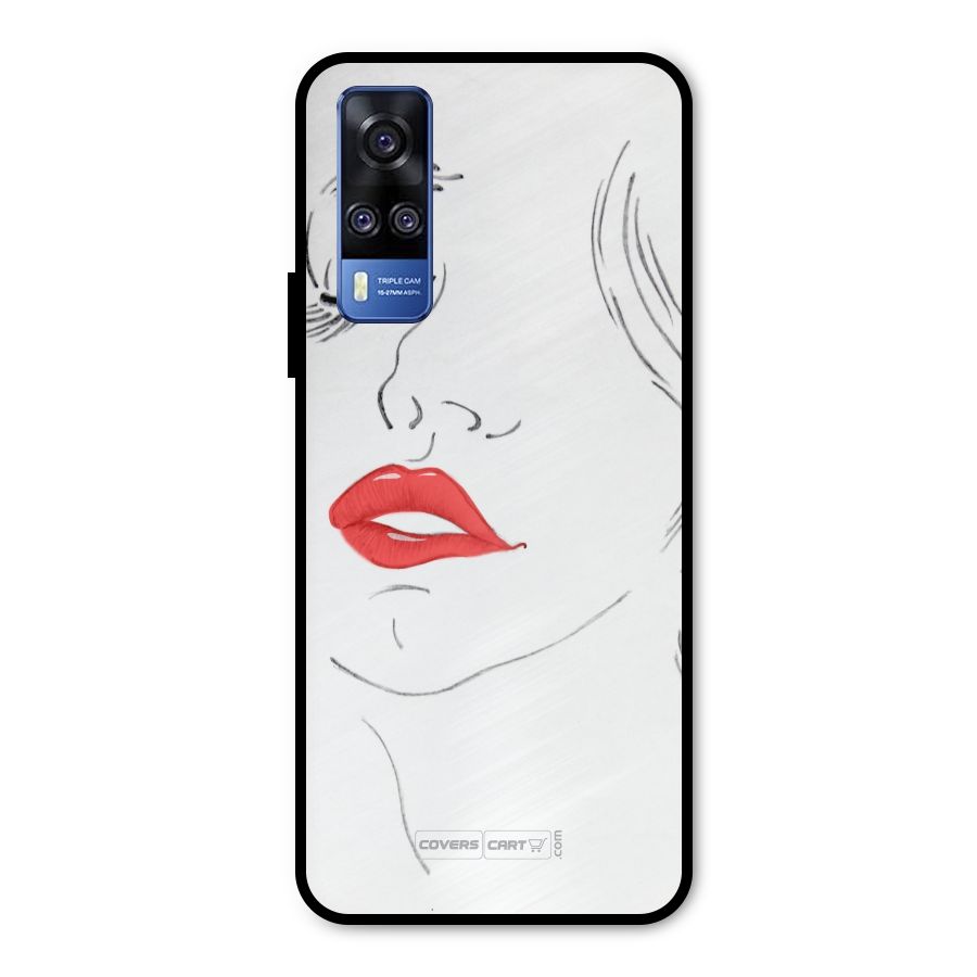 Classy Girl Metal Back Case for Vivo Y51A
