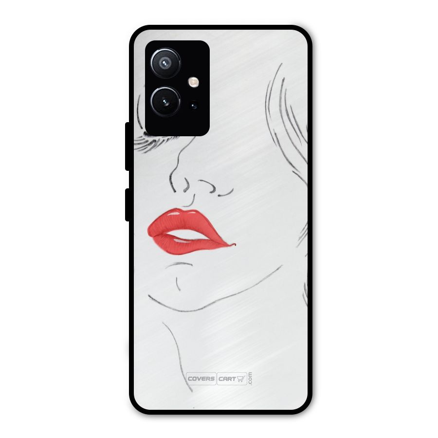 Classy Girl Metal Back Case for Vivo Y75 5G