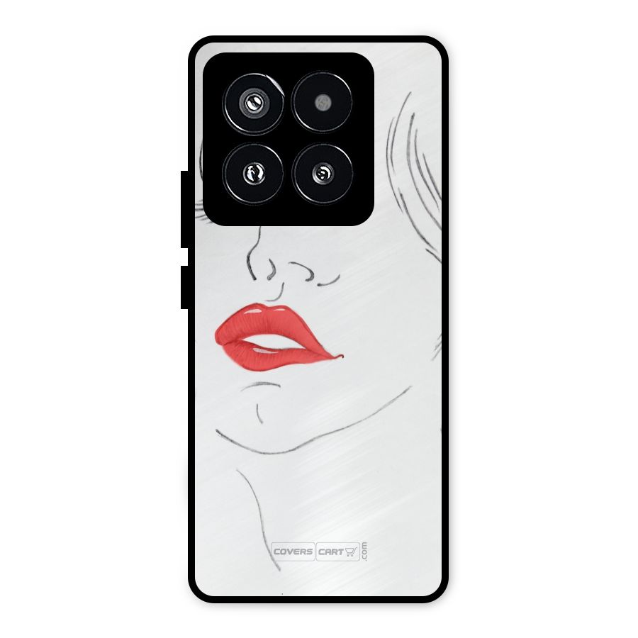 Classy Girl Metal Back Case for Xiaomi 14 Pro
