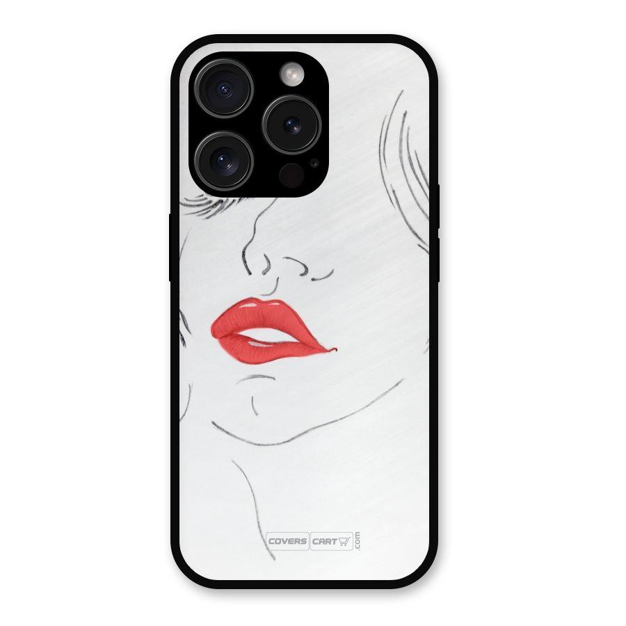 Classy Girl Metal Back Case for iPhone 15 Pro