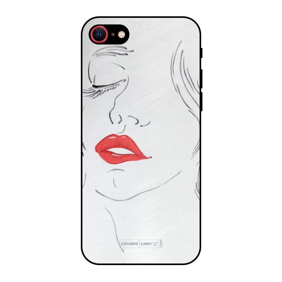 Classy Girl Metal Back Case for iPhone 8