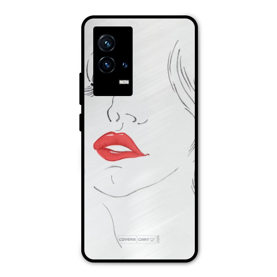 Classy Girl Metal Back Case for iQOO 9 5G