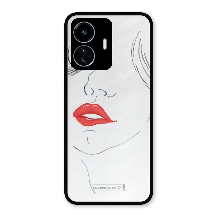 Classy Girl Metal Back Case for vivo iQOO Z6 Lite 5G