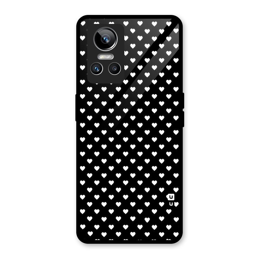 Classy Hearty Polka Glass Back Case for Realme GT Neo 3