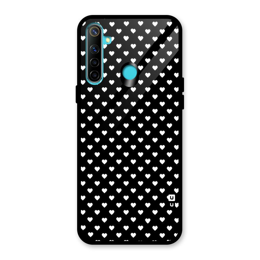 Classy Hearty Polka Glass Back Case for Realme Narzo 10