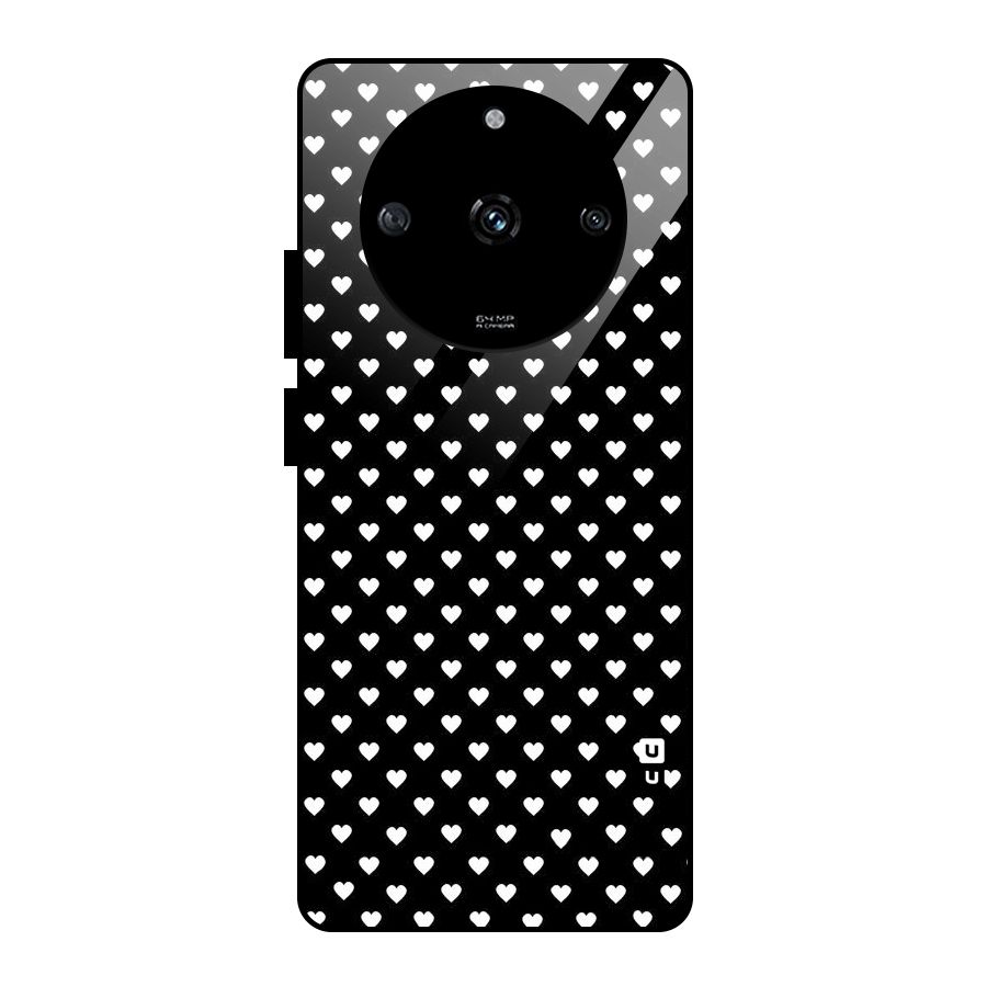 Classy Hearty Polka Glass Back Case for Realme Narzo 60 5G
