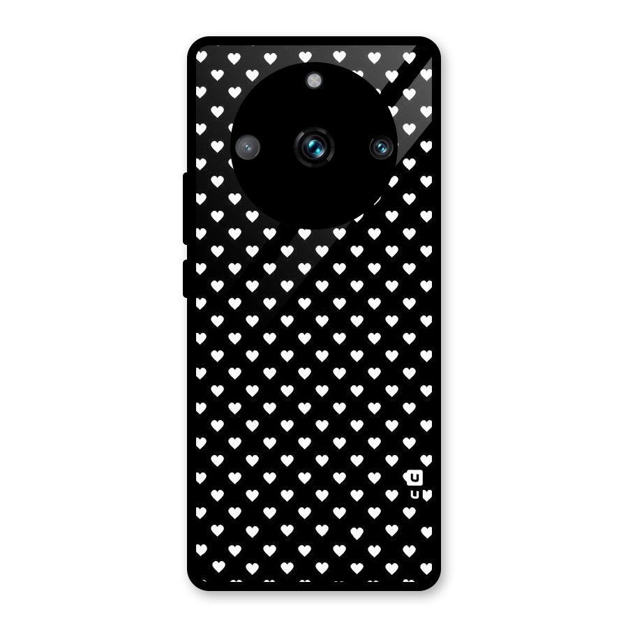 Classy Hearty Polka Glass Back Case for Realme Narzo 60 Pro