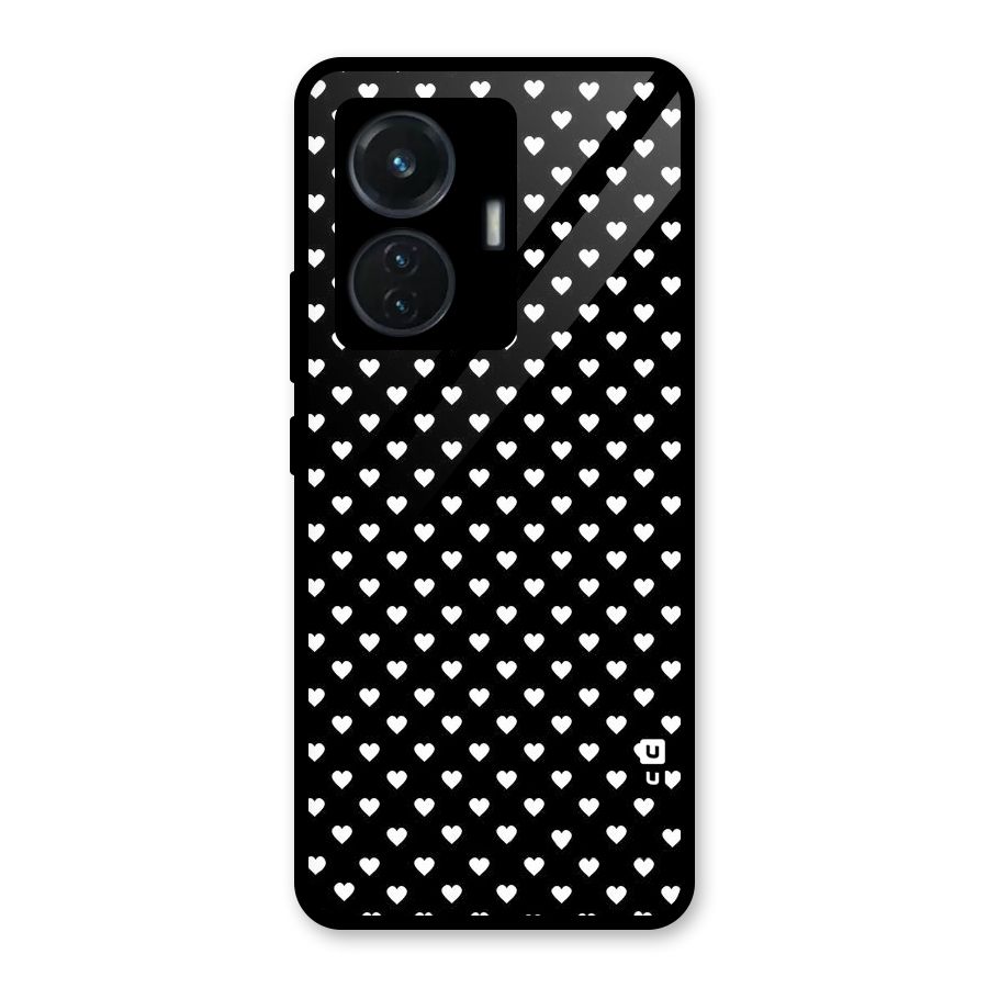 Classy Hearty Polka Glass Back Case for iQOO Z6 44W