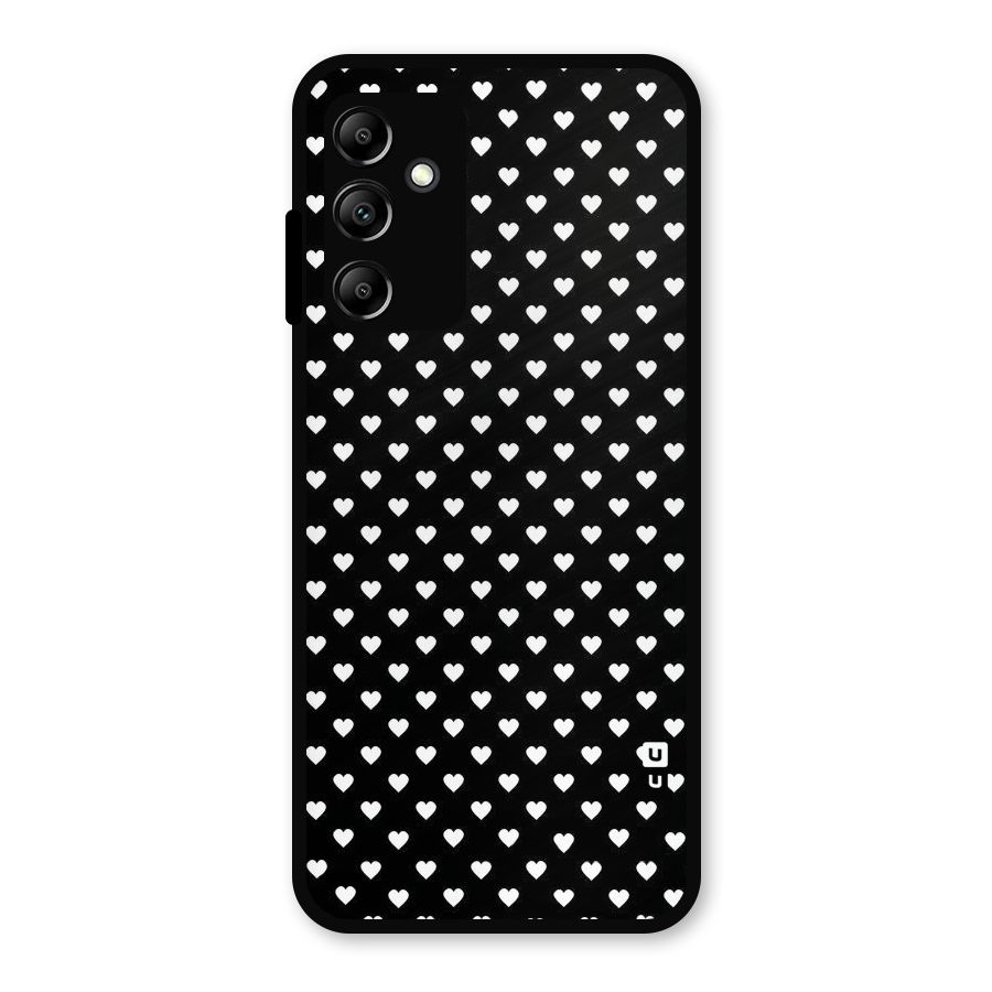 Classy Hearty Polka Metal Back Case for Galaxy A14 5G