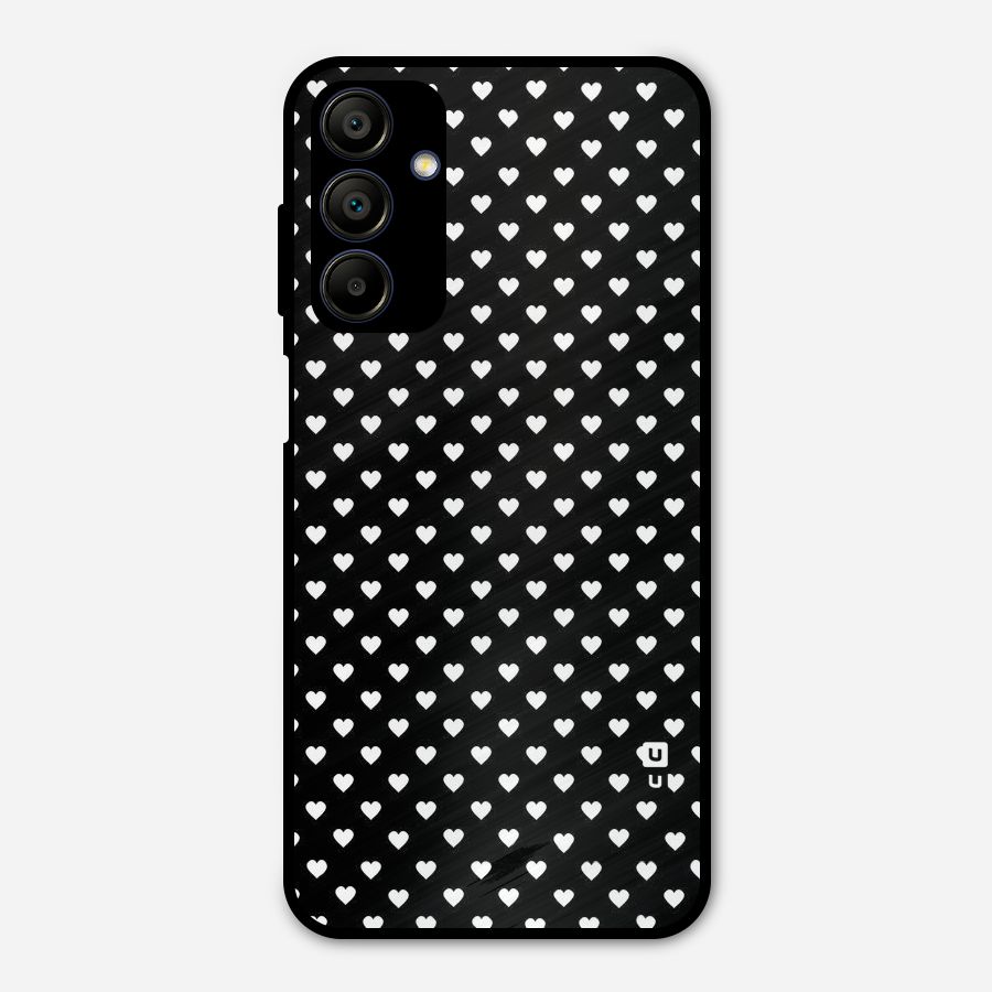 Classy Hearty Polka Metal Back Case for Galaxy A15 5G