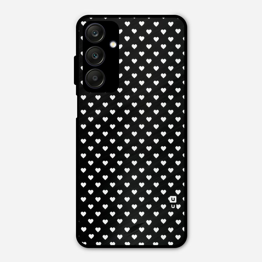 Classy Hearty Polka Metal Back Case for Galaxy A25 5G