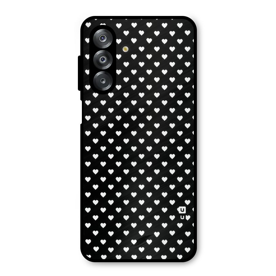 Classy Hearty Polka Metal Back Case for Galaxy A26