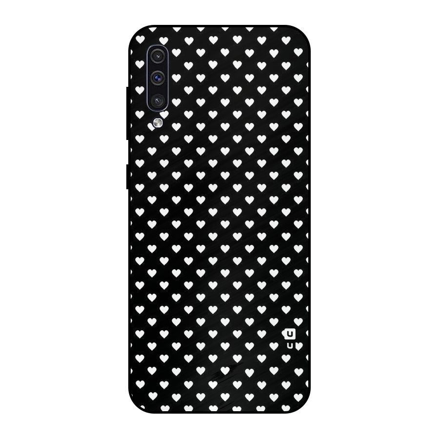 Classy Hearty Polka Metal Back Case for Galaxy A30s