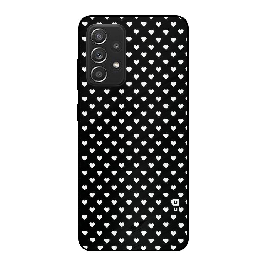 Classy Hearty Polka Metal Back Case for Galaxy A52s 5G