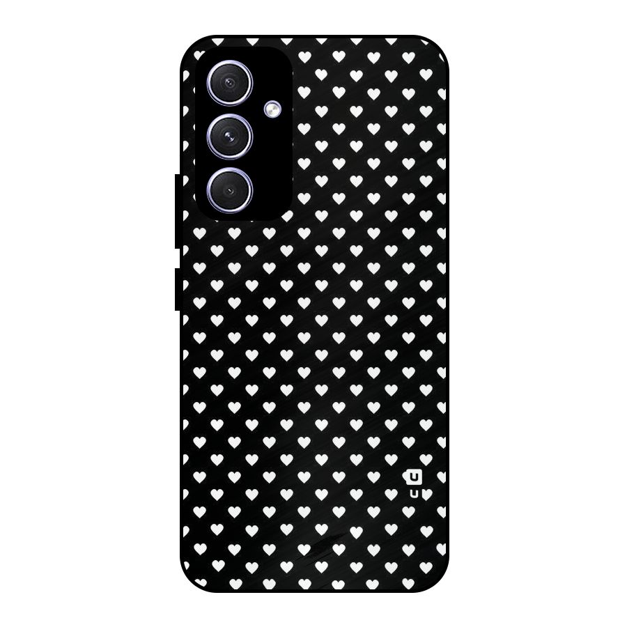 Classy Hearty Polka Metal Back Case for Galaxy A54
