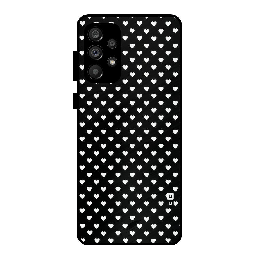 Classy Hearty Polka Metal Back Case for Galaxy A73 5G