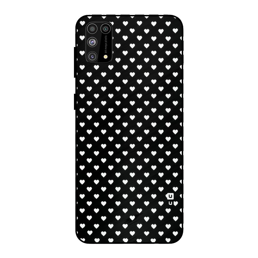 Classy Hearty Polka Metal Back Case for Galaxy F41