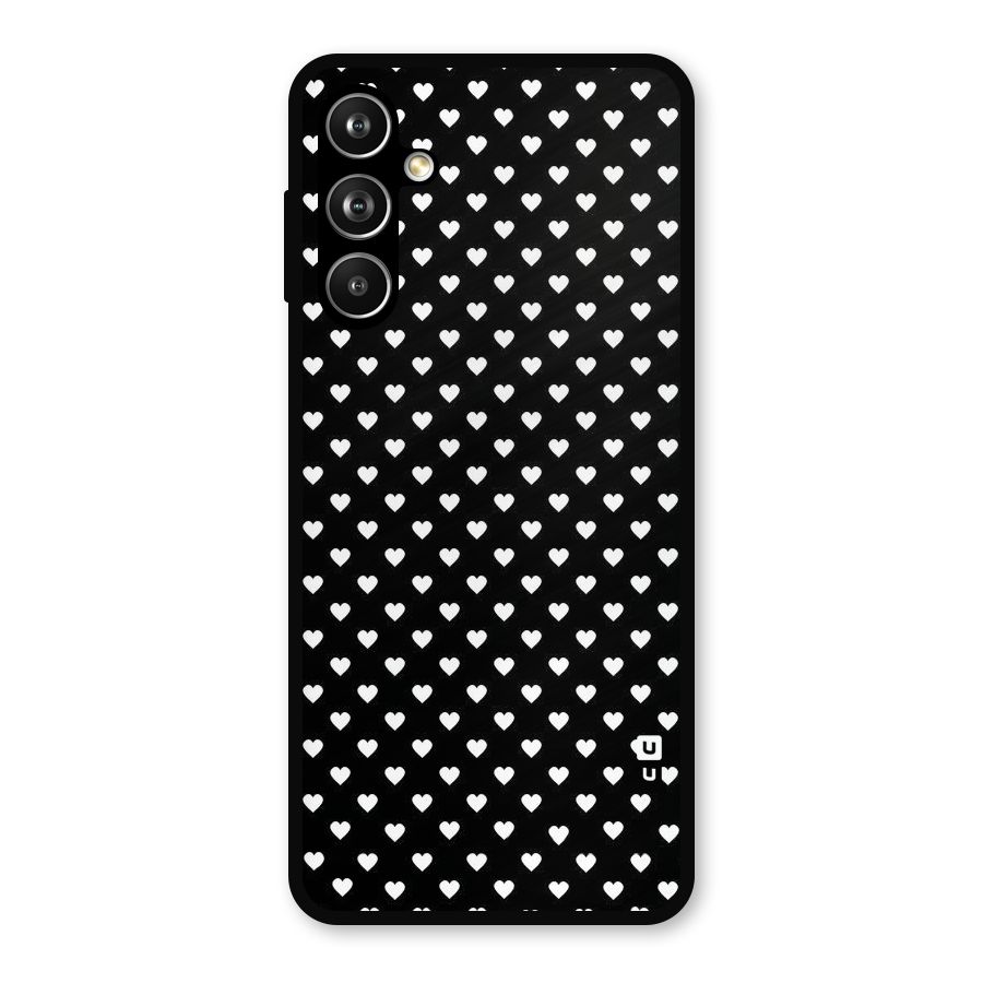 Classy Hearty Polka Metal Back Case for Galaxy F54
