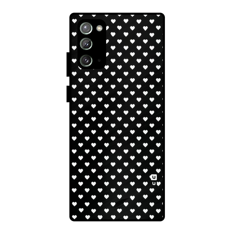 Classy Hearty Polka Metal Back Case for Galaxy Note 20