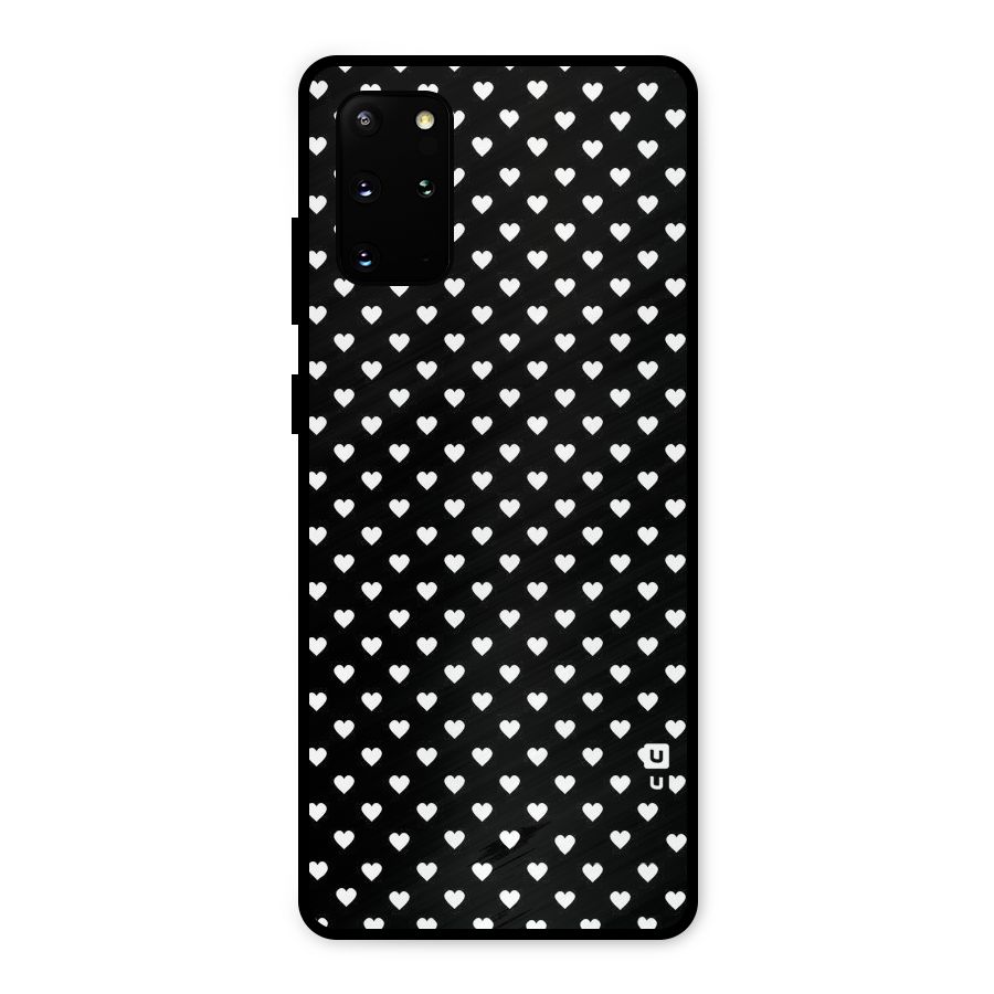 Classy Hearty Polka Metal Back Case for Galaxy S20 Plus