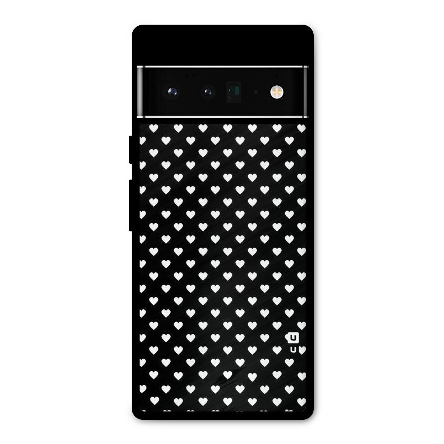 Classy Hearty Polka Metal Back Case for Google Pixel 6 Pro