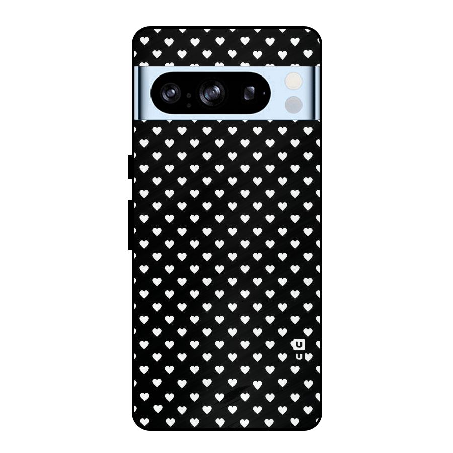 Classy Hearty Polka Metal Back Case for Google Pixel 8 Pro