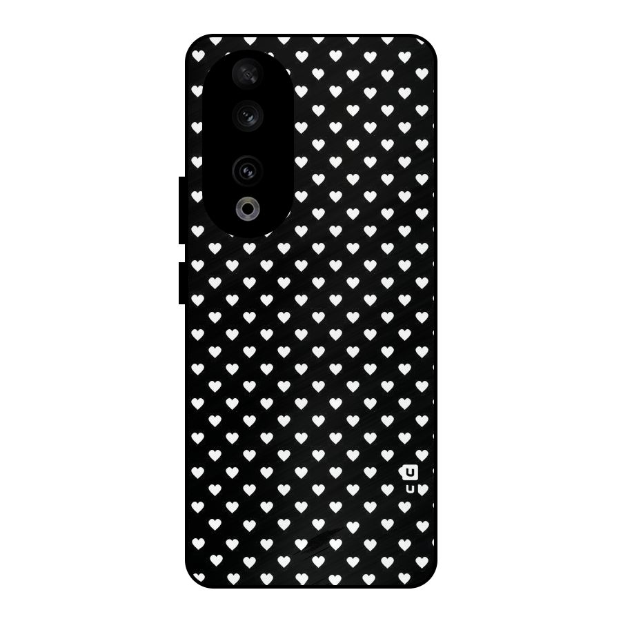 Classy Hearty Polka Metal Back Case for Honor 90