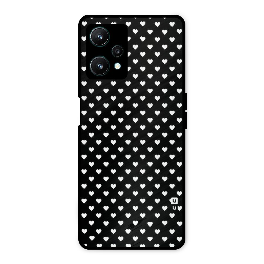 Classy Hearty Polka Metal Back Case for Realme 9 Pro 5G