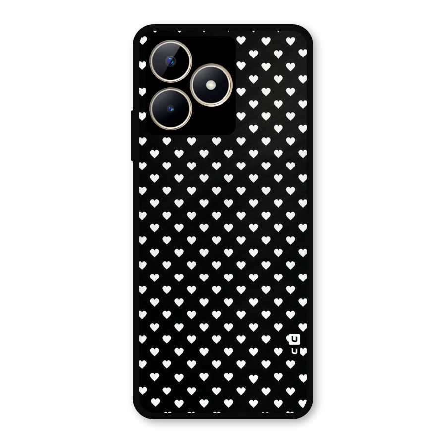 Classy Hearty Polka Metal Back Case for Realme C53
