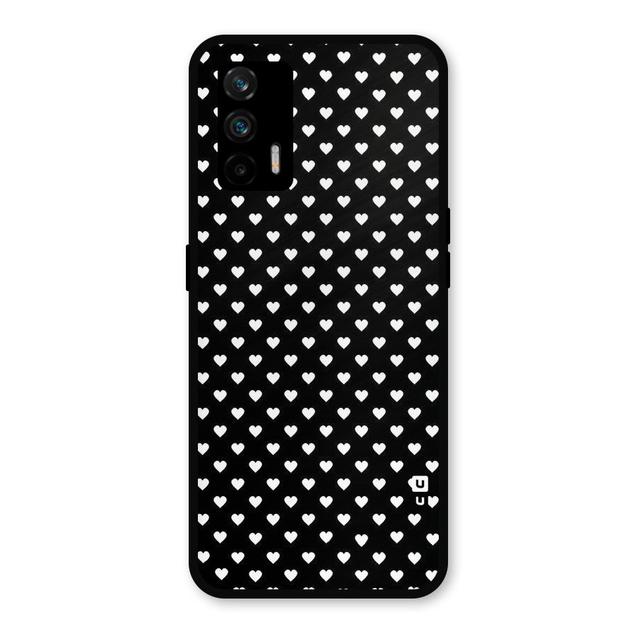 Classy Hearty Polka Metal Back Case for Realme X7 Max