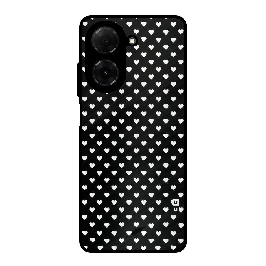 Classy Hearty Polka Metal Back Case for Redmi A5 4G