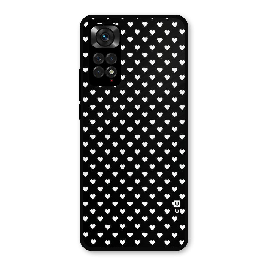 Classy Hearty Polka Metal Back Case for Redmi Note 11s