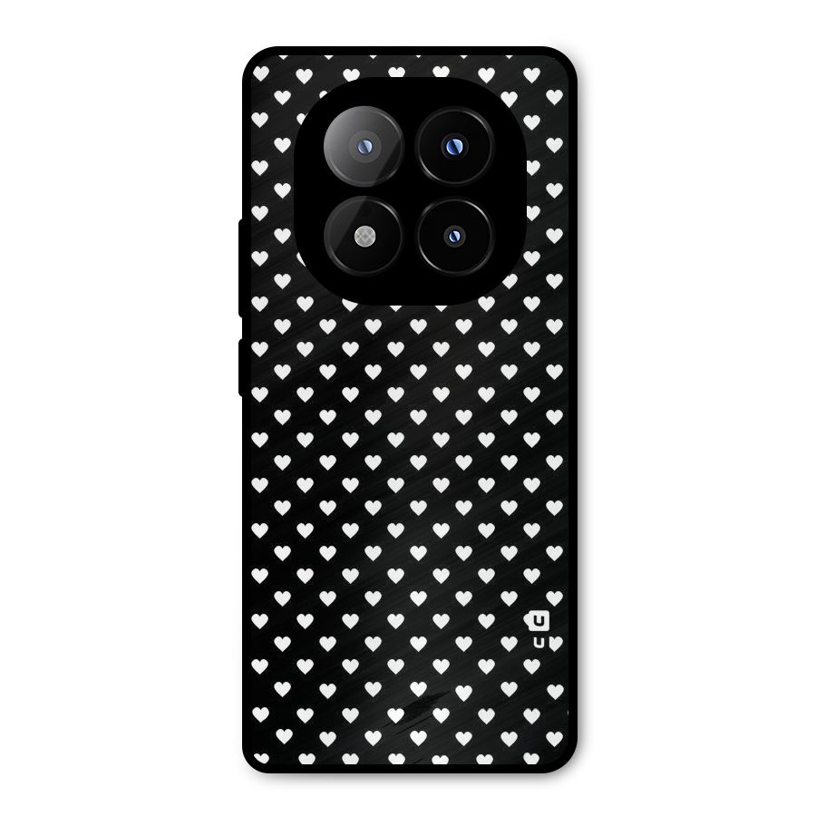 Classy Hearty Polka Metal Back Case for Redmi Note 14 Pro Plus 5G