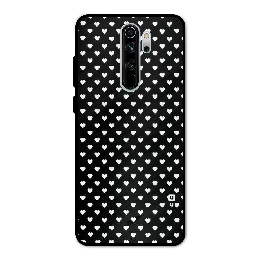 Classy Hearty Polka Metal Back Case for Redmi Note 8 Pro
