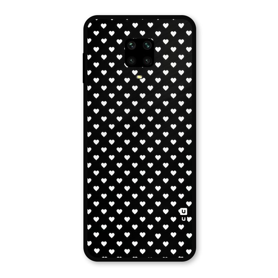 Classy Hearty Polka Metal Back Case for Redmi Note 9 Pro Max