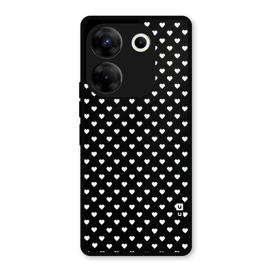 Classy Hearty Polka Metal Back Case for Tecno Camon 20