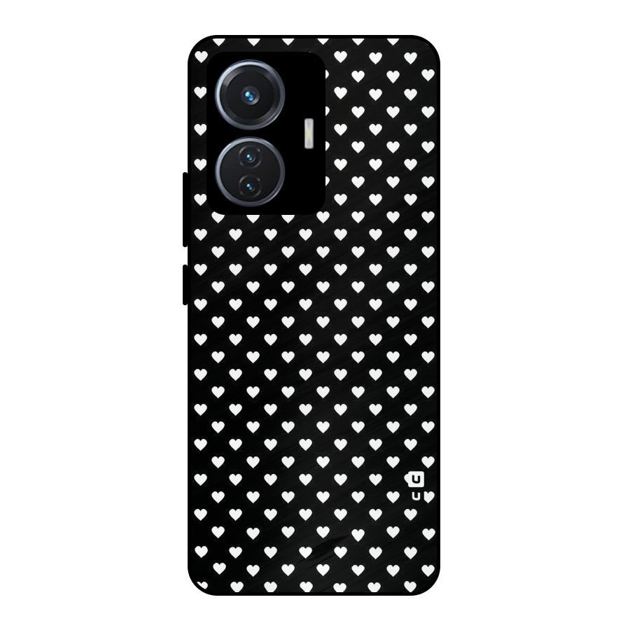 Classy Hearty Polka Metal Back Case for Vivo T1 44W