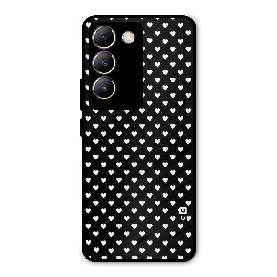 Classy Hearty Polka Metal Back Case for Vivo T3 5G