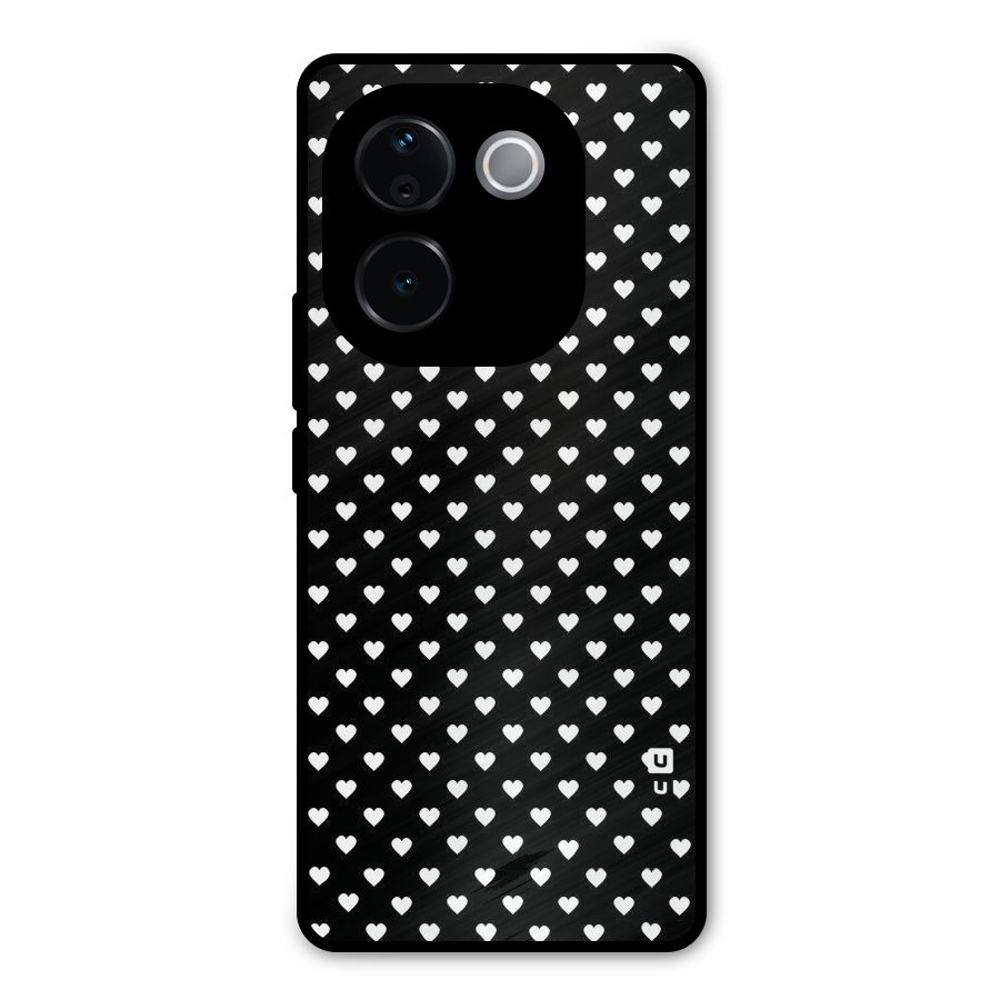 Classy Hearty Polka Metal Back Case for Vivo T3 Pro