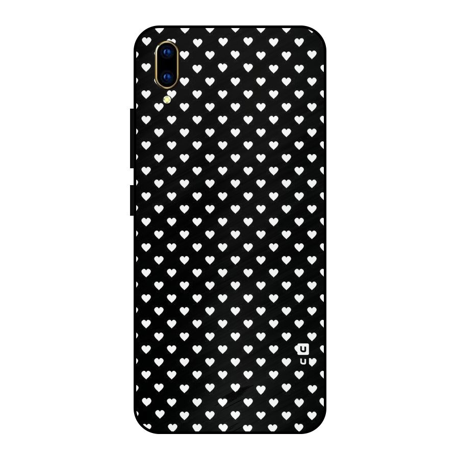 Classy Hearty Polka Metal Back Case for Vivo V11 Pro