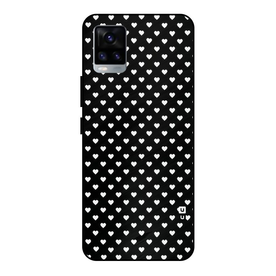 Classy Hearty Polka Metal Back Case for Vivo V20