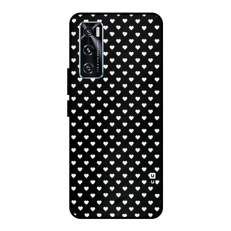 Classy Hearty Polka Metal Back Case for Vivo V20 SE