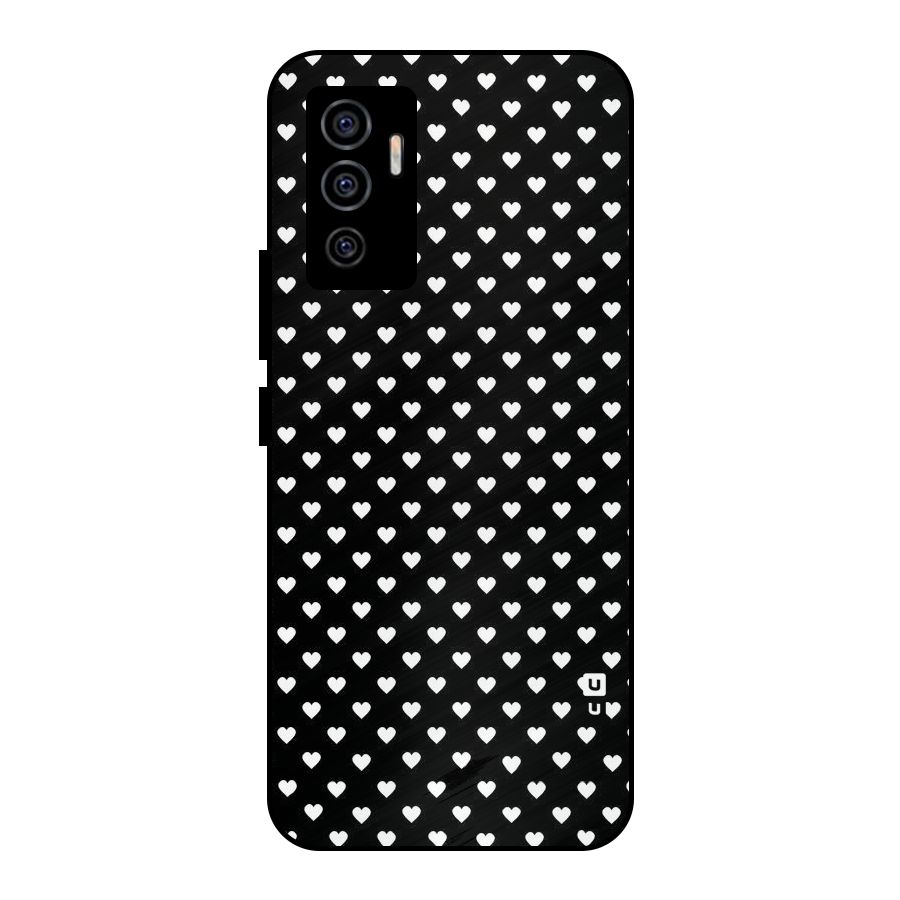 Classy Hearty Polka Metal Back Case for Vivo V23e