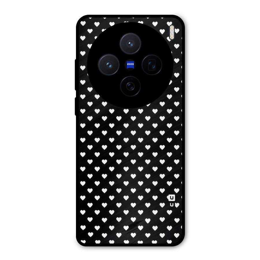 Classy Hearty Polka Metal Back Case for Vivo X200