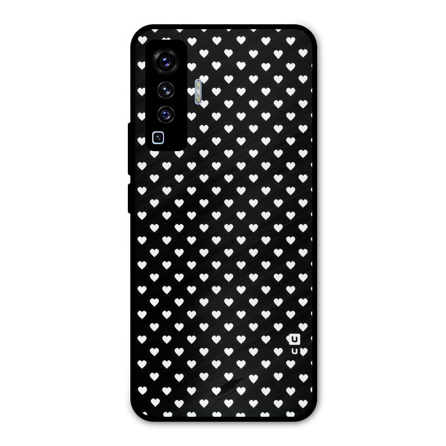 Classy Hearty Polka Metal Back Case for Vivo X50